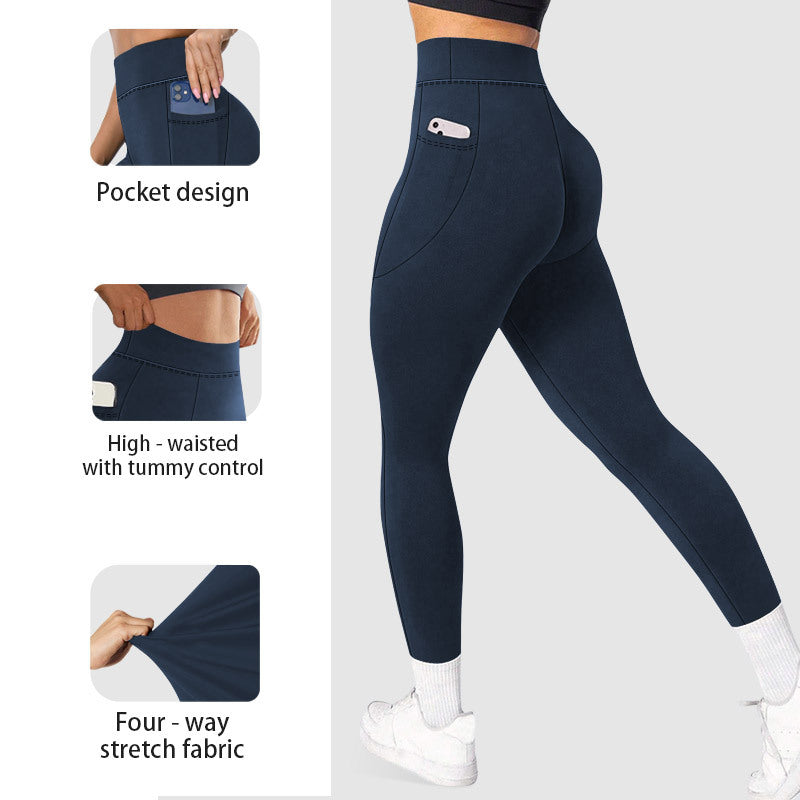 High-waisted yoga pants